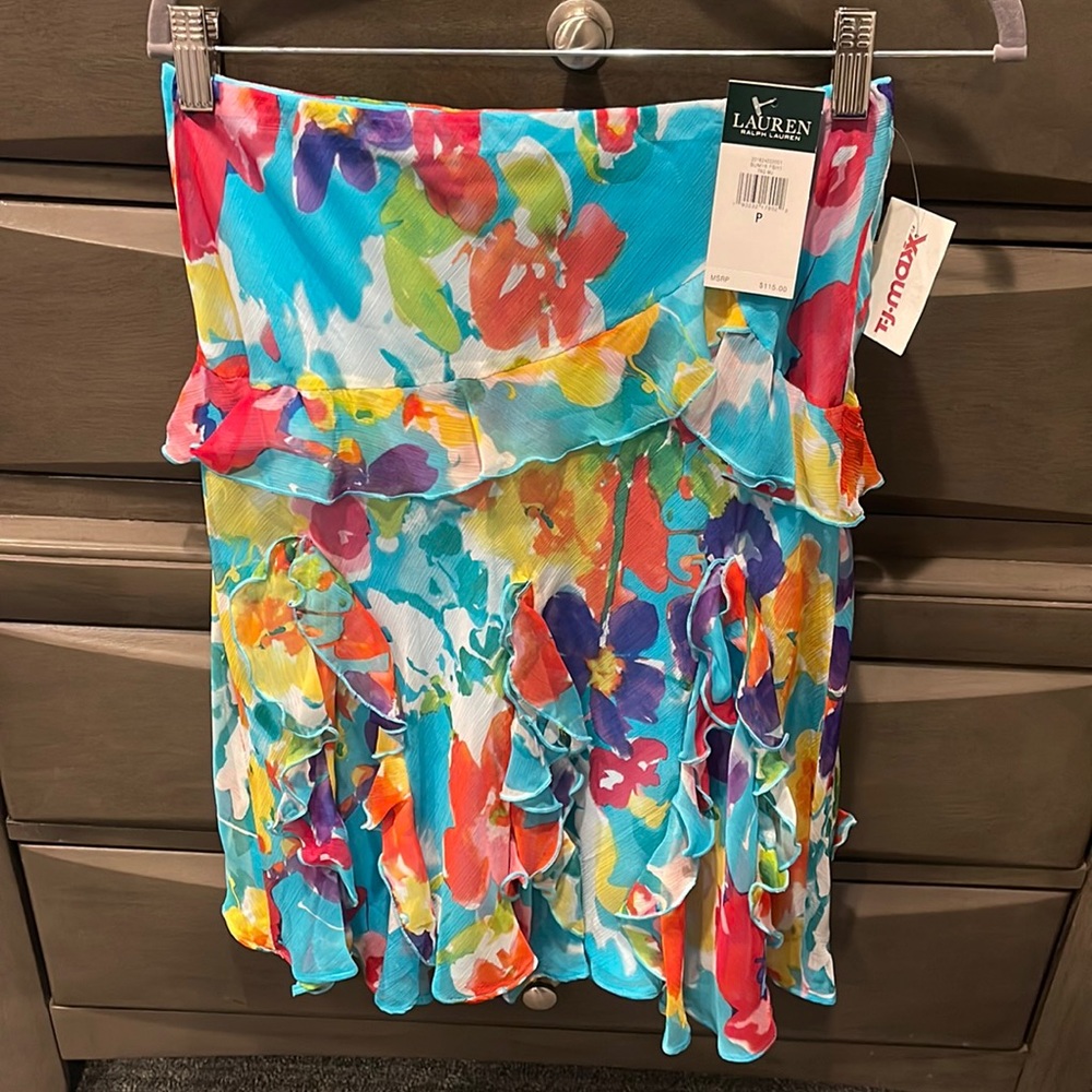 Flowy multicolored skirt